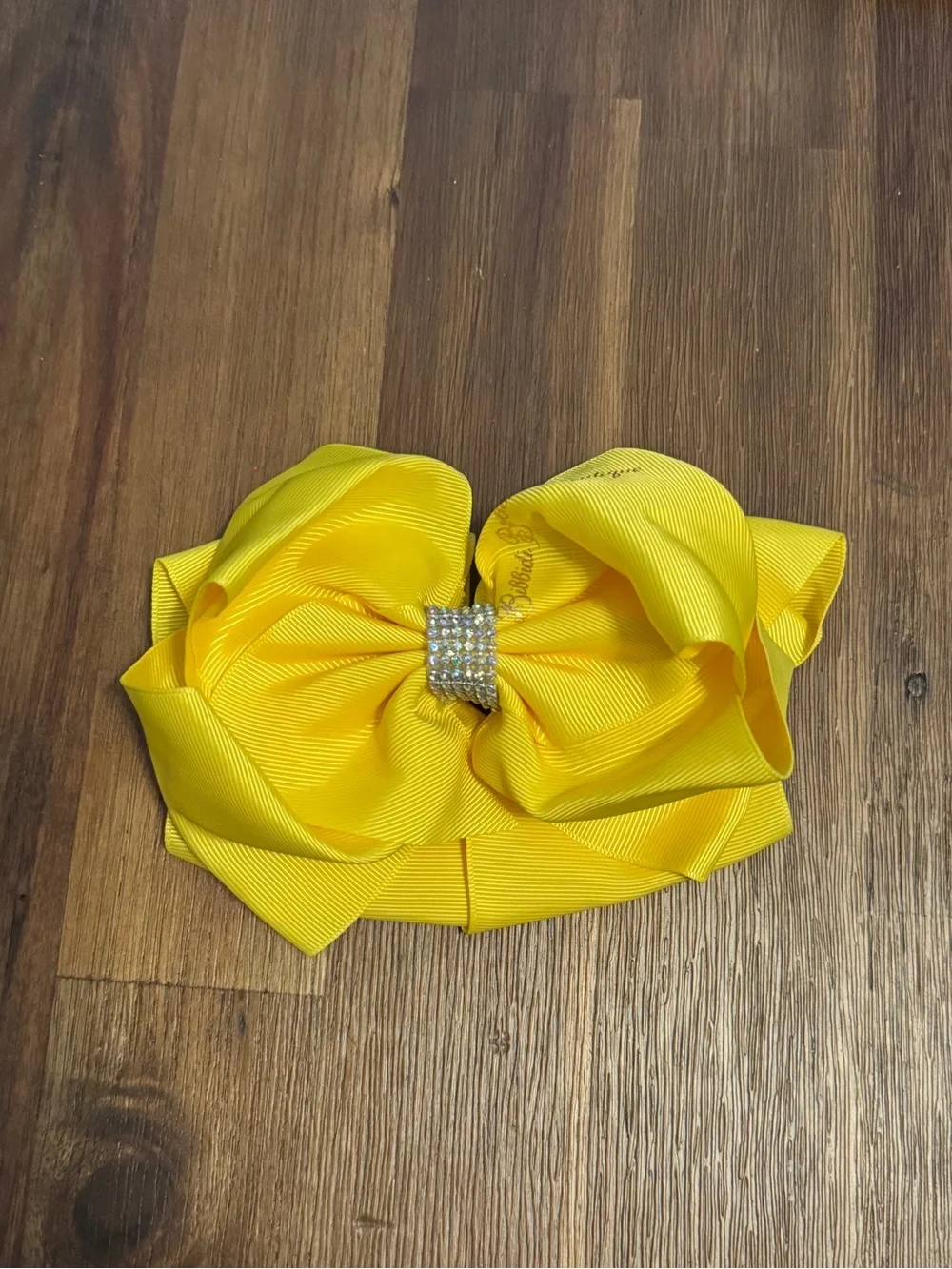 Disney Bibbidi Bobbidi Boutique Yellow Rhinestone Hair Bow - Fairy God Mother